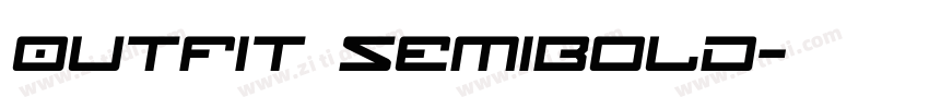 0utfit SemiBold字体转换